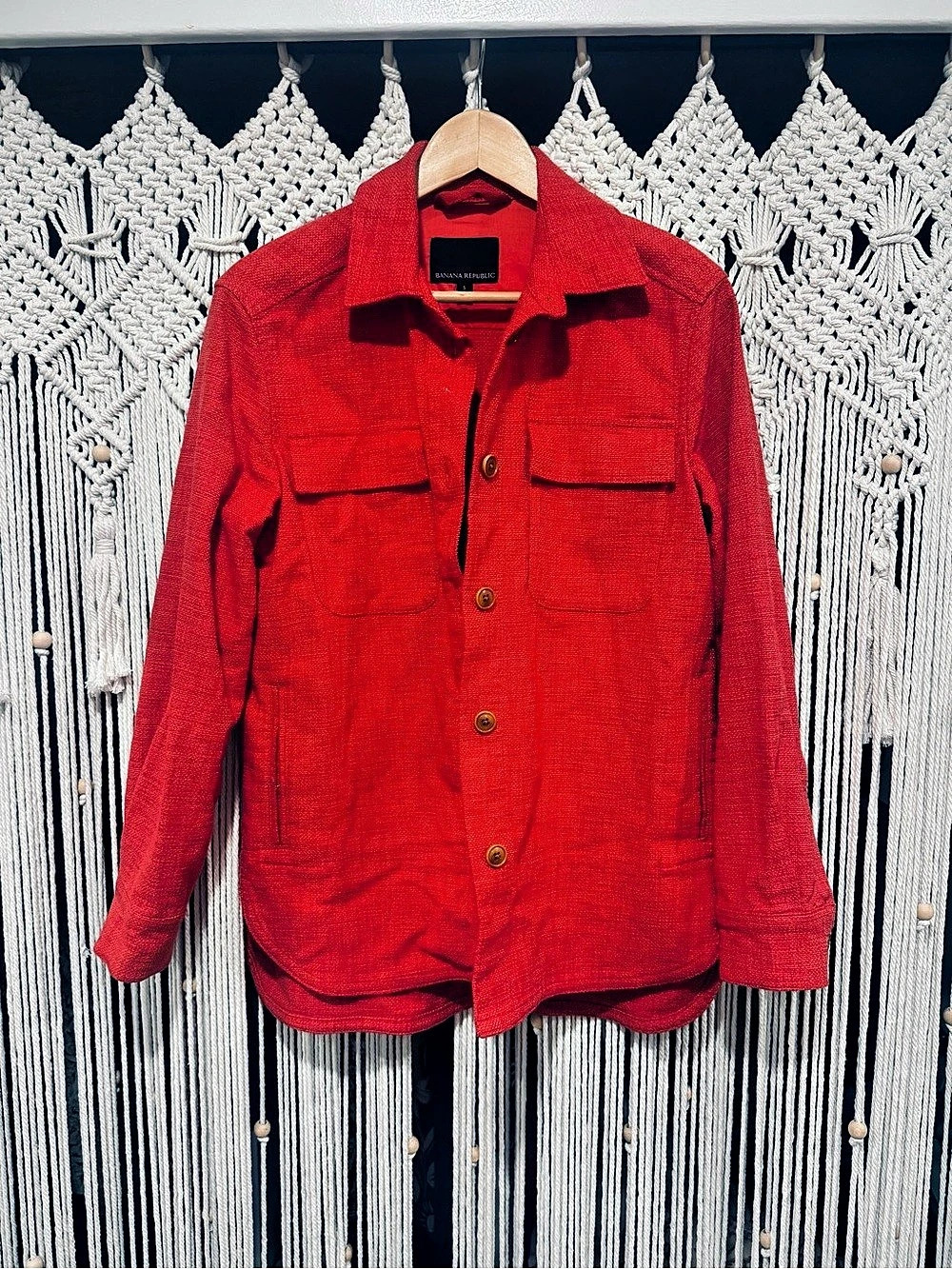 Banana Republic Red Utility Jacket